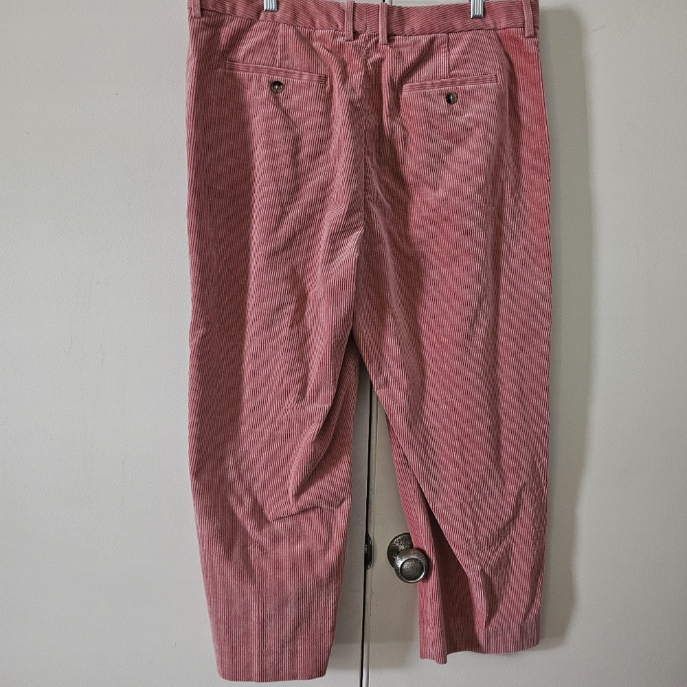 Banana Republic Salmon Pink.Corduroy Cropped Trousers. NWOT. Size 16 - Picture 3 of 4